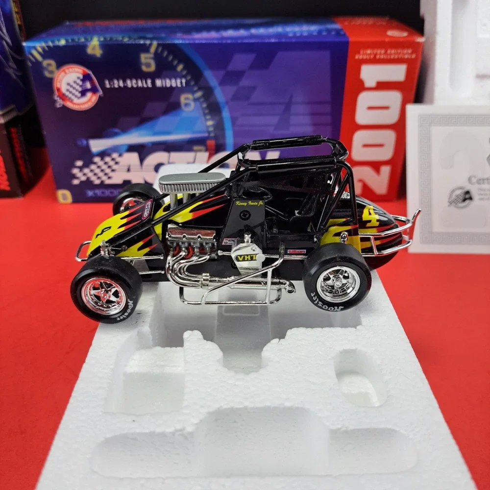 Action Racing Kenny Irwin #4 Wynn's 1994 Midget 1:24 Black Excellent Limited Ed